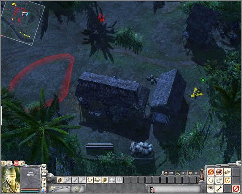 Ponownie zaznacz Johna Merrilla i przeczołgaj się do [11] - Misja 2- Bon Voyage to Cambodia - 2 | USA | Men of War Wietnam - Men of War: Wietnam - poradnik do gry