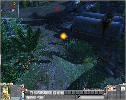 Odnajdź tego, który patroluje okolice dziedzińca i zbiorników z paliwem - Misja 2- Bon Voyage to Cambodia - 2 | USA | Men of War Wietnam - Men of War: Wietnam - poradnik do gry