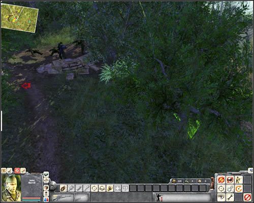 Zczołgaj się ze wzgórza i ponownie zaznacz snajpera - Misja 3- On the Trail of Uncle Ho (2) | USA | Men of War Wietnam - Men of War: Wietnam - poradnik do gry