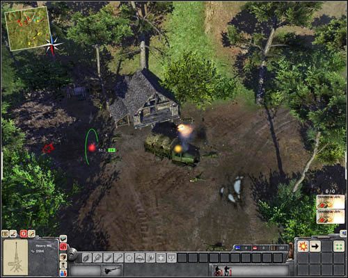 Przestaw ciężki karabin w [36] i skieruj go w stronę krańca mapy - Misja 3- On the Trail of Uncle Ho (2) | USA | Men of War Wietnam - Men of War: Wietnam - poradnik do gry