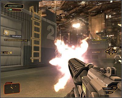 W dalszej części gry karabin bojowy traci na znaczeniu i na jego miejsce powinien wkroczyć ciężki karabin (powyższy screen) - Wyposażenie - Rozwój postaci - Deus Ex Bunt Ludzkości - encyklopedia - poradnik do gry