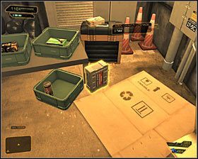 Po znalezieniu się na dole podejdź do drzwi z zamkiem piątego stopnia #1 i wprowadź gotowy kod 8053 - Upgradey broni - Akt I - Zestawienia - Deus Ex Bunt Ludzkości - encyklopedia - poradnik do gry