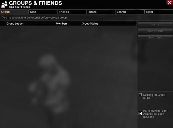 Group: W tej zakładce znajdziesz szereg funkcji odpowiadających za formowanie i rozwiązywanie grup - Najważniejsze okna interfejsu - Podstawowe informacje - APB: Reloaded - poradnik dla początkujących