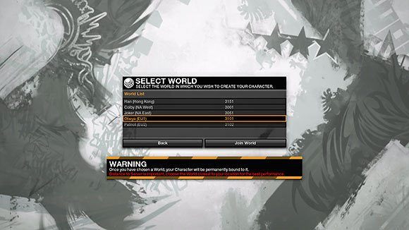 Po wyborze świata zostaniesz przeniesiony do okna Persona - Tworzenie postaci - APB: Reloaded - poradnik dla początkujących