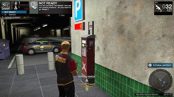 Po krótkiej oczekiwania otrzymasz swoje pierwsze zadanie - namalowanie graffiti - Misja treningowa - Rozpoczęcie gry - APB: Reloaded - poradnik dla początkujących