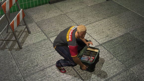 Zwróć uwagę, że po rozłożeniu kramiku jesteś nieruchomy i bezbronny - Misja treningowa - Rozpoczęcie gry - APB: Reloaded - poradnik dla początkujących