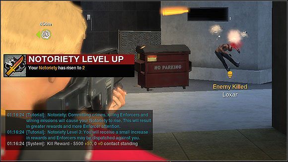 Za każdego upolowanego gracza zarobisz 500$ - wcale niezła sumka za kilka chwil poszukiwań i wystrzelenie kilku pocisków - Zdobywanie pieniędzy - Rozpoczęcie gry - APB: Reloaded - poradnik dla początkujących