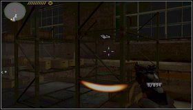 W drugim magazynie, z prawej, jest okratowany boks z półkami - Ukryta okazja - Rozdział 4 - Call of Juarez: The Cartel - Kimberly Evans - poradnik do gry