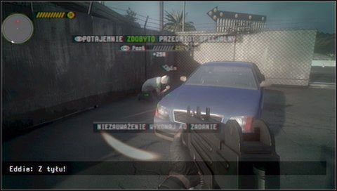 Zaraz przy wejściu na parking motelowy stoi niebieski samochód - Ukryta okazja - Rozdział 5 - Call of Juarez: The Cartel - Kimberly Evans - poradnik do gry