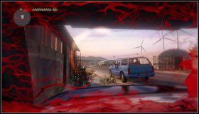 W pewnym momencie będziemy musieli skręcić na polną drogę - przed wiatrakami - Znowu w wozie - Rozdział 5 - Call of Juarez: The Cartel - Kimberly Evans - poradnik do gry