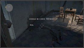 Przedmiot specjalny #5 - na piętrze dziedzińca udajemy się do drzwi po przeciwnej stronie, od kierunku, w który mamy się udać - Fort - Rozdział 12 - Call of Juarez: The Cartel - Kimberly Evans - poradnik do gry