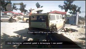 Po wyjściu z cmentarza [1] trafimy na kilka samochodów - Ukryta okazja - Rozdział 13 - Call of Juarez: The Cartel - Kimberly Evans - poradnik do gry