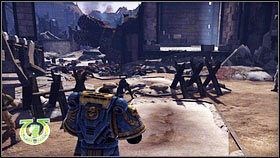 Jeśli chcesz możesz ściągnąć działko ze stojaka wciskając PPM [1] - 2 - Przeciw wszystkiemu - Opis przejścia - Warhammer 40,000: Space Marine - poradnik do gry