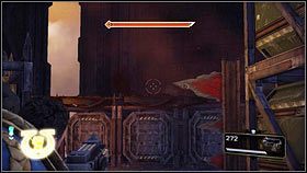 Po pokonaniu pierwszej grupy, zejdź na niższy poziom pomieszczenia i zabij kolejnych orków - 4 - Tytany Graii - Opis przejścia - Warhammer 40,000: Space Marine - poradnik do gry