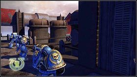 Co jakiś czas z pojazdu będzie wskakiwał na wagon oddział przeciwników [1] - 4 - Tytany Graii - Opis przejścia - Warhammer 40,000: Space Marine - poradnik do gry