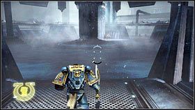 Mroźny korytarz zaprowadzi cie do sali z eksperymentalnym źródłem energii [1] - 6 - Legowisko Olbrzymów - Opis przejścia - Warhammer 40,000: Space Marine - poradnik do gry