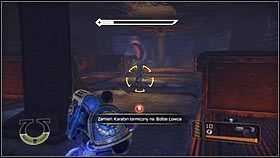 Za bramą na końcu tunelu znajdziesz niebieski pojemnik z nowym rodzajem broni - Karabinem Termicznym [1] - 7 - Serce Ciemności - Opis przejścia - Warhammer 40,000: Space Marine - poradnik do gry