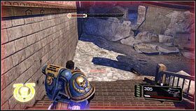 Kilka metrów dalej zobaczysz statek z kolejnymi przeciwnikami lądującymi na powierzchni planety [1] - 8 - Szepty Umarłych - Opis przejścia - Warhammer 40,000: Space Marine - poradnik do gry