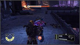 Na zewnątrz będziesz światkiem bitwy między orkami i siłami chaosu [1] - 12 - Umierająca Światłość - Opis przejścia - Warhammer 40,000: Space Marine - poradnik do gry