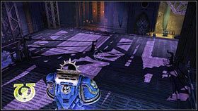 Dotrzesz w ten sposób do schodów prowadzących na żelazną kładkę [1] - 12 - Umierająca Światłość - Opis przejścia - Warhammer 40,000: Space Marine - poradnik do gry