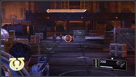 Idąc cały czas przed siebie, dotrzesz do dużej komnaty, na której końcu zaczną pojawiać się żołnierze chaosu [1] - 13 - Przebudzenie Olbrzyma - Opis przejścia - Warhammer 40,000: Space Marine - poradnik do gry