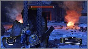 Zabij jednych i drugich, a następnie zbiegnij piętro niżej, zbierając znalezioną po drodze amunicję [1] - 15 - Książę Demonów - Opis przejścia - Warhammer 40,000: Space Marine - poradnik do gry