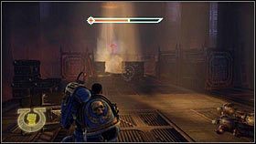 Gdy zeskoczysz na dół, na przeciwnym krańcu komnaty pojawi się mag tworzący portale [1] - 15 - Książę Demonów - Opis przejścia - Warhammer 40,000: Space Marine - poradnik do gry