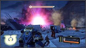 W pewnym momencie na twojej drodze pojawią się portale, z których wybiegną czerwone demony [1] - 16 - Iglica Szaleństwa - Opis przejścia - Warhammer 40,000: Space Marine - poradnik do gry