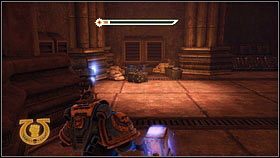 Po zabiciu ostatniego z wrogów, Titus zostawi plecak [1] - 16 - Iglica Szaleństwa - Opis przejścia - Warhammer 40,000: Space Marine - poradnik do gry