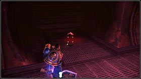 Wewnątrz jednego z korytarzy zostaniesz zaatakowany przez dwie falę wrogów, wśród których znajdzie się je jednostka elitarna - Rozdział 7 - Serwoczaszki - Warhammer 40,000: Space Marine - poradnik do gry