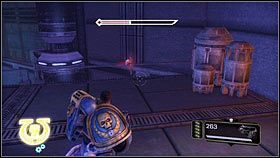 Ostatnią serwoczaszkę znajdziesz na prawo od miejsca, w którym masz użyć źródła energii [1] - Rozdział 10 - Serwoczaszki - Warhammer 40,000: Space Marine - poradnik do gry