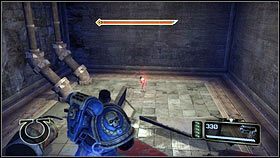 Po rozpoczęciu etapu idź cały czas prosto, a następni wskocz do szerokiej rury - Rozdział 12 - Serwoczaszki - Warhammer 40,000: Space Marine - poradnik do gry