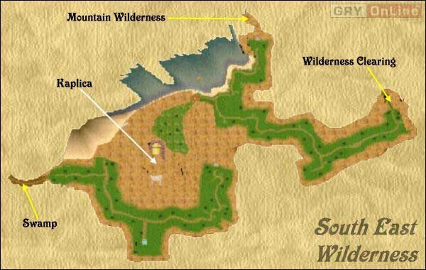 Wałęsa się tutaj sporo mocnych potworów, a wśród nich połykacze oraz jednorożce - Savant Tower, South East Wilderness w Wizardry 8 - Wizardry 8 - poradnik do gry