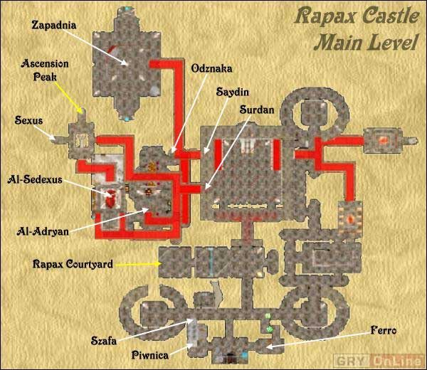 Jak najszybsze stanie się jednym z Templars pozwoli na uniknięcie nie kończących się walk z oddziałami Rapaxów - Rapax Castle Main Level w Wizardry 8 - Wizardry 8 - poradnik do gry