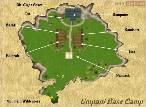 Pod względem ukończenia gry wizyta w bazie Umpani jest konieczna tylko z tego powodu, by albo dostać od Umpani notę dyplomatyczną do Mooków, albo skraść/kupić flagę, co pozwoli dostać analogiczną notę od TRangów - Umpani Base Camp w Wizardry 8 - Wizardry 8 - poradnik do gry