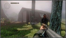 Podążamy za znacznikiem misji [1] i mijamy jeden z namiotów po lewej - Jeszcze więcej marihuany | Rozdział 1 | Call of Juarez The Cartel - Call of Juarez: The Cartel - poradnik do gry