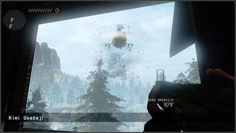 Zaatakuje nas helikopter - w pomieszczeniu znajdziemy wyrzutnię rakiet i sporo naboi - Walka z helikopterem | Rozdział 1 | Call of Juarez The Cartel - Call of Juarez: The Cartel - poradnik do gry