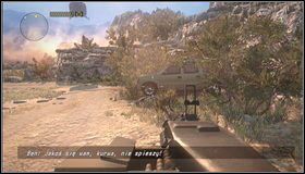 Zbiegamy w dół [1] i wskakujemy do wozu - Droga w dół - Evans, Guerra | Rozdział 11 | Call of Juarez The Cartel - Call of Juarez: The Cartel - poradnik do gry