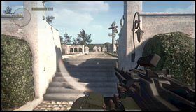 Część przeciwników będzie czaiła się w dalszych segmentach cmentarza, za żywopłotami - W drodze na cmentarz | Rozdział 13 | Call of Juarez The Cartel - Call of Juarez: The Cartel - poradnik do gry