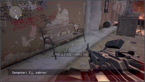 Przedmiot specjalny Guerra #1 - gdy wysiądziemy z wozu i pokonamy wrogów szukamy zaułka na lewo od żółtego hammera - Miasteczko | Rozdział 14 | Call of Juarez The Cartel - Call of Juarez: The Cartel - poradnik do gry