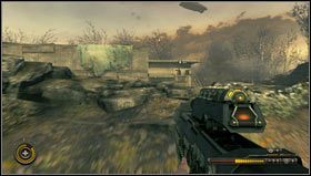 Wejdziemy w ten sposób na otwartą przestrzeń, przez którą musimy jak najszybciej przebiec ze względu na ataki z powietrza [1] - Rozdział 3 | Opis przejścia Resistance 3 - Resistance 3 - poradnik do gry