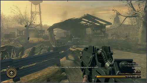 Na zewnątrz ponownie rozprawimy się z garstką przeciwników i po zebraniu pozostawionej przez poległych amunicji ruszymy na most [1] - Rozdział 3 | Opis przejścia Resistance 3 - Resistance 3 - poradnik do gry