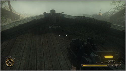 Na dziobie łodzi [1] kierowanej przez Malikowa znajdziemy notatkę Zmiana strategii leżącą koło opony - Rozdział 5 | Opis przejścia Resistance 3 - Resistance 3 - poradnik do gry