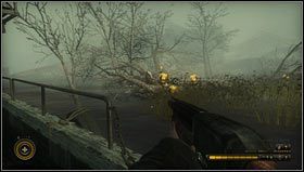 Po minięciu rozkładających się szczątek potwora nasz przewoźnik wychyli się z kabiny i wręczy nam strzelbę [1] - Rozdział 5 | Opis przejścia Resistance 3 - Resistance 3 - poradnik do gry