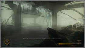 Płynąc przed siebie miniemy Goliata [1] i wpłyniemy pod oblodzony most [2] - Rozdział 5 | Opis przejścia Resistance 3 - Resistance 3 - poradnik do gry