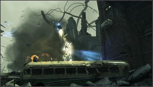 Drugi zrzut będzie składał się z Hybryd wspieranych przez liczne Trutnie obronne, które zakładają na przeciwników osobistą tarczę [1] - Rozdział 8 | Opis przejścia Resistance 3 - Resistance 3 - poradnik do gry