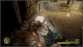 Przed nami znajduje się drabinka [1] prowadząca do niewielkiej budowli, w której znajdziemy magnetofon z nagraniem [2] Tylko mała drzemka - Rozdział 10 | Opis przejścia Resistance 3 - Resistance 3 - poradnik do gry