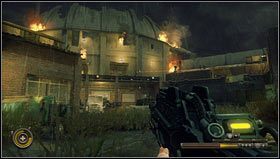 Po zebraniu fantów przechodzimy przez drugi garaż z powrotem na dziedziniec - Rozdział 16 | Opis przejścia Resistance 3 - Resistance 3 - poradnik do gry