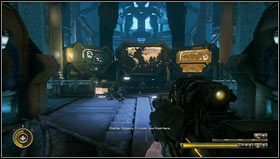 Po bitwie wspinamy się schodami, przechodzimy górą do poprzedniego pomieszczenia i biegniemy do przeciwległej ściany, pod którą skręcimy w lewo - Rozdział 19 | Opis przejścia Resistance 3 - Resistance 3 - poradnik do gry