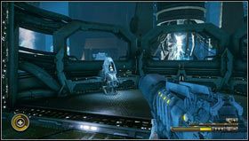 Aby je otworzyć musimy się udać w lewo [1], walcząc z Chimerami przedostajemy się pod przeciwległą ścianę - Rozdział 19 | Opis przejścia Resistance 3 - Resistance 3 - poradnik do gry